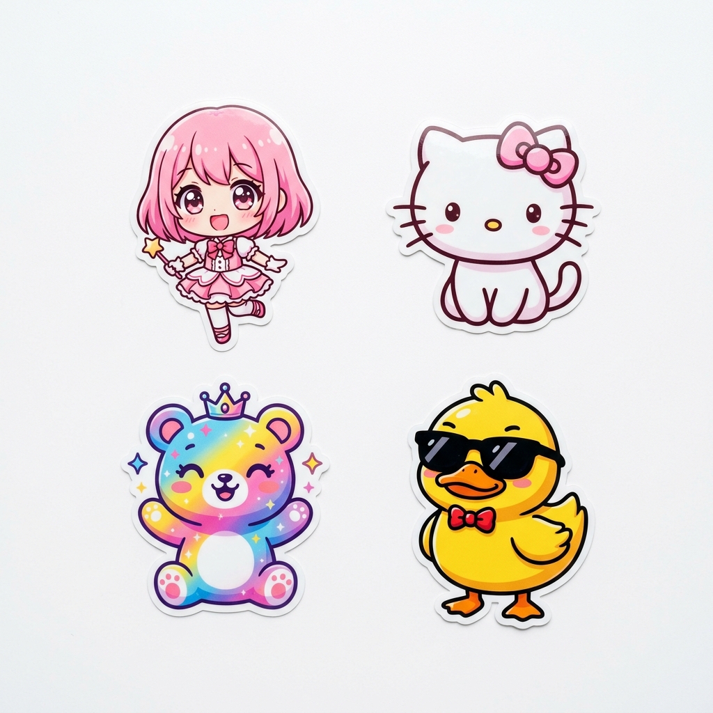 Sticker Hoạt hình UV DTF