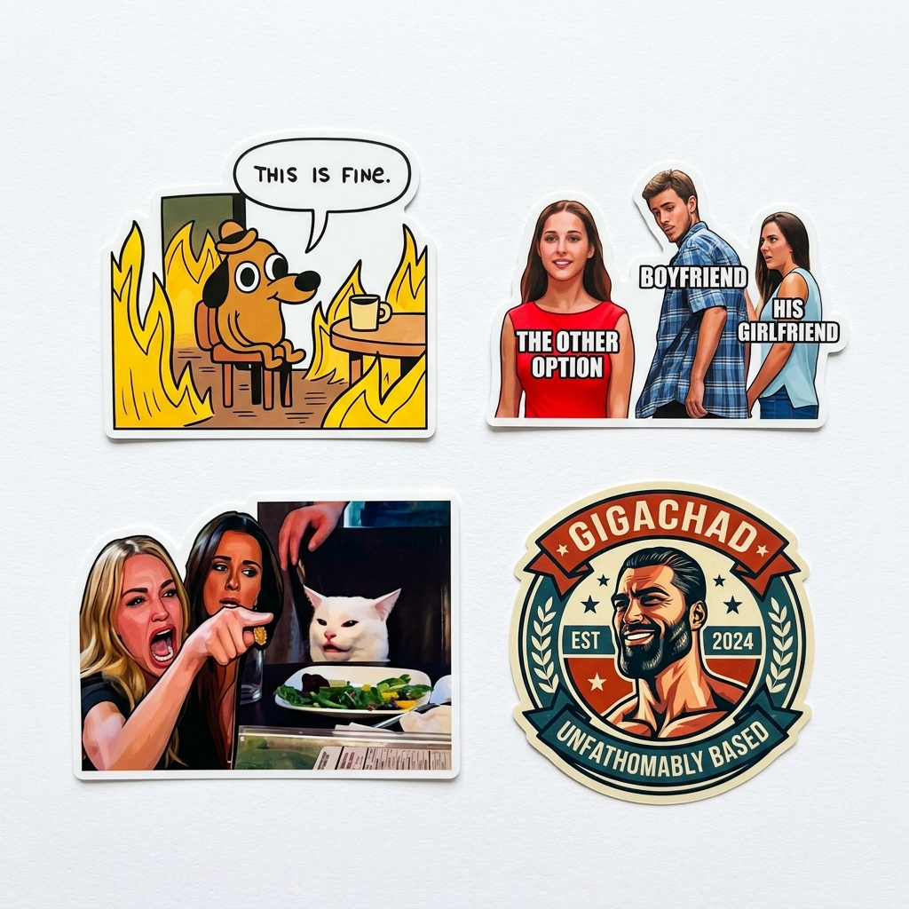 Sticker Meme / Funny UV DTF
