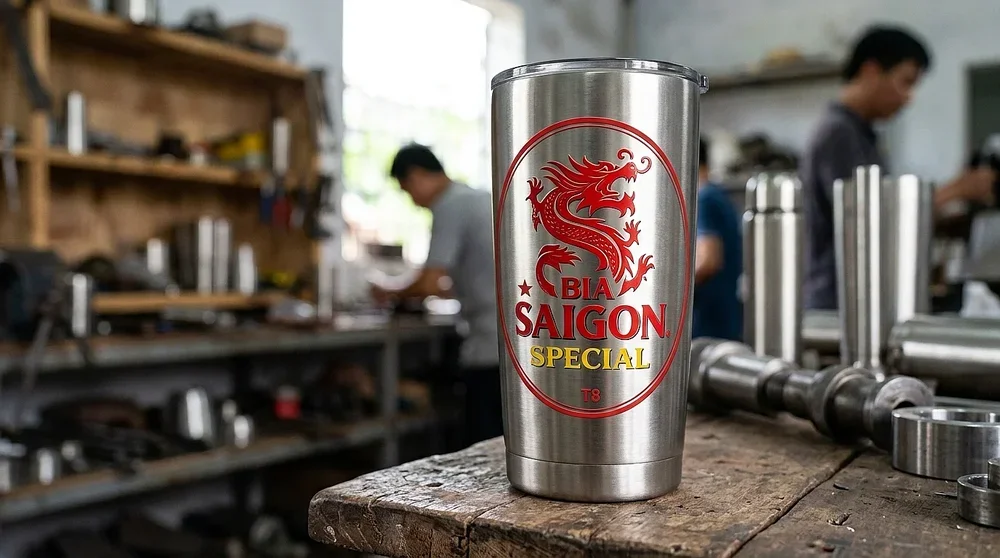 Xu hướng in decal mờ dán kính trang trí ly cốc và đồ gia dụng bằng tem nổi UV 3D